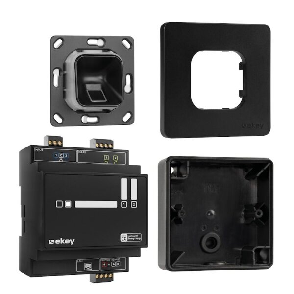 ekey xLine FP Set für AP in Schwarz