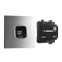 ekey sLine FP Set in Schwarz für Gira 106 V4A