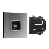 ekey sLine FP Set in Schwarz für Gira 106 V2A