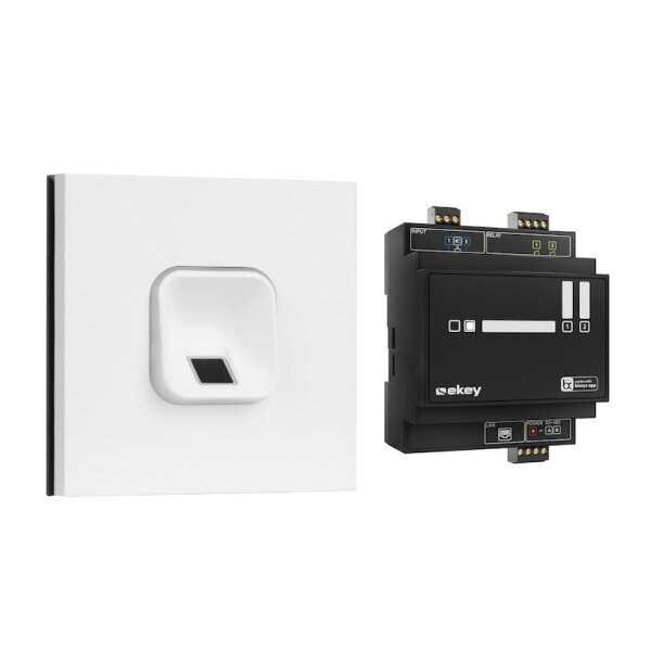 ekey sLine FP Set in Weiß für Siedle Vario Weiß
