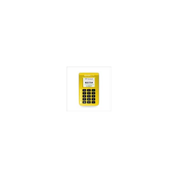 REINERSCT Authenticator gelb Hardware fuer die sichere Zwei-Faktor-Authentisierung 2FA mit TOTP