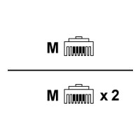 UNIFY OpenScape Business X3R/X5R RJ45-Y-Kabel (1x RJ45...