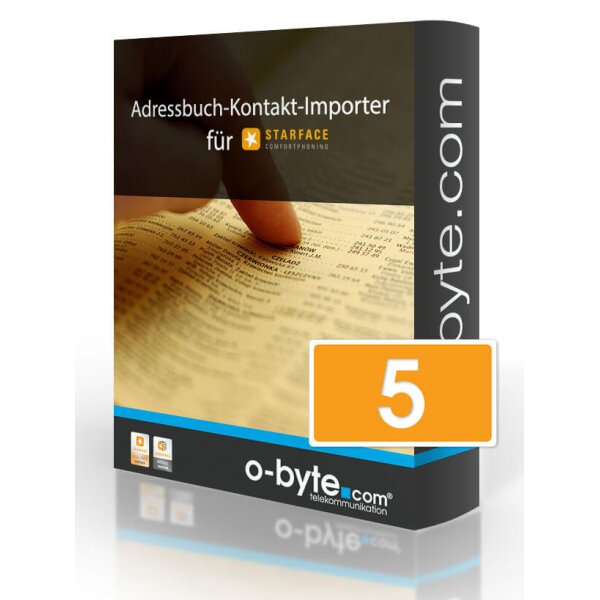 Adressbuch-Kontakt-Importer bis 5 User/ o-byte.com