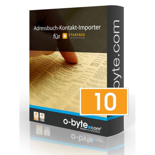 Adressbuch-Kontakt-Importer bis 10 User/o-byte.com
