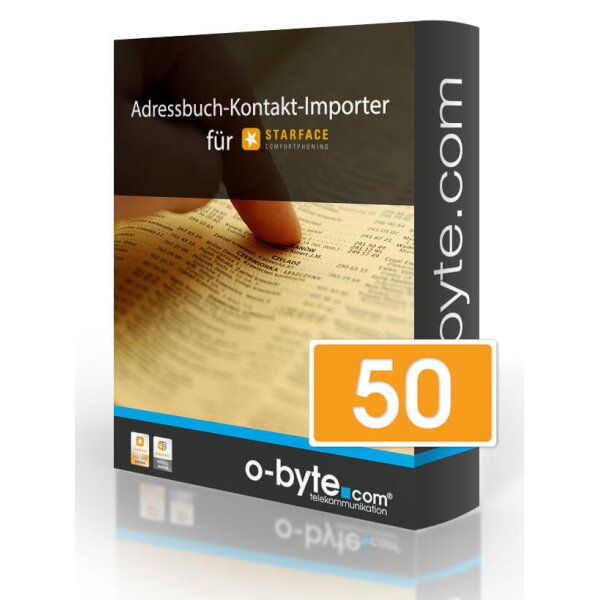 Adressbuch-Kontakt-Importer bis 50 User/o-byte.com