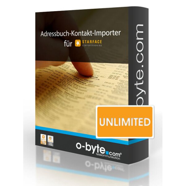 Adressbuch-Kontakt-Importer unlimited/o-byte.com