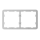 Ajax Homeautomation LightSwitch / Outlet Frame (2 seats) horizontal