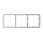 Ajax Homeautomation LightSwitch / Outlet Frame (3 seats) horizontal