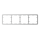 Ajax Homeautomation LightSwitch / Outlet Frame (4 seats) horizontal