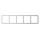 Ajax Homeautomation LightSwitch / Outlet Frame (5 seats) horizontal