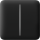 Ajax Homeautomation Zubehör LightSwitch SoloButton (2-gang) horizontal - schwarz
