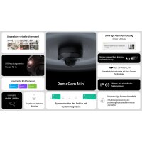 Ajax Netzwerkkamera DomeCam Mini (5 Mp/2.8 mm) - weiß