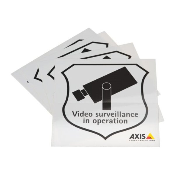 SURVEILLANCE STICKER ENG 50PCS