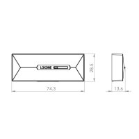 LOXONE Tür- & Fensterkontakt Air Anthrazit